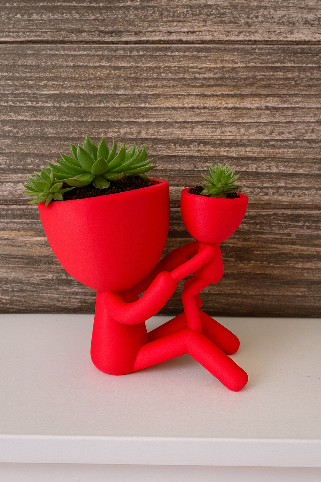 Mom + Child Plant Holder