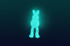 Blue Bunny Glow in the Dark
